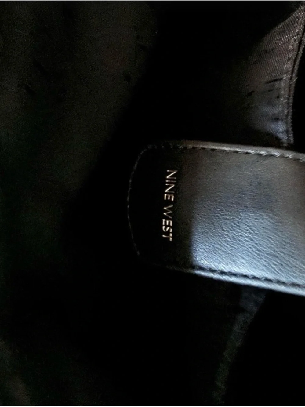 Nine West Black Faux Leather Messenger Bag - Professional Briefcase